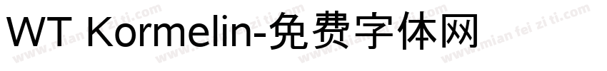 WT Kormelin字体转换